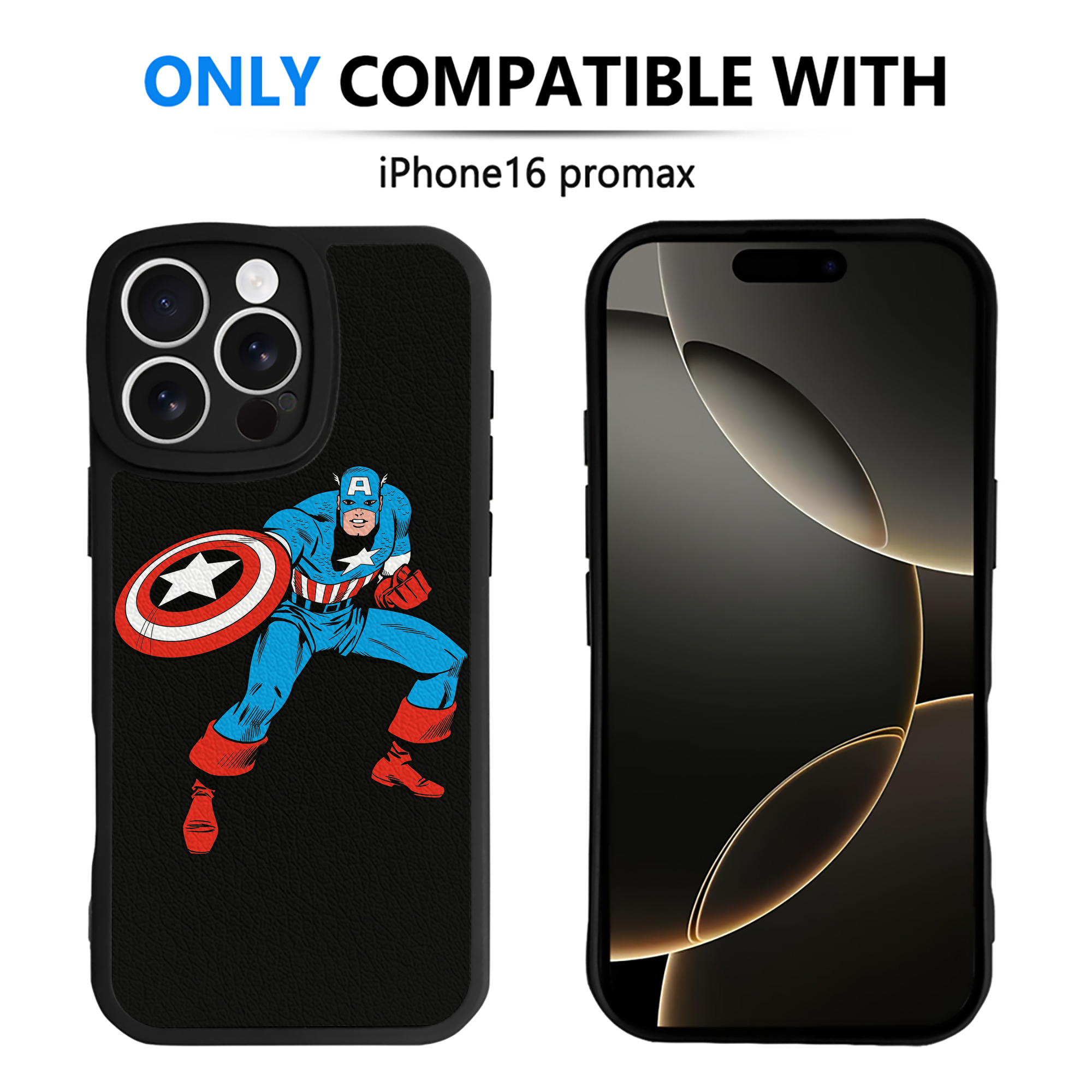 （画像用） アベンジャーズ The Avengers 【iPhone 16シリーズ対応】シリコンスマホケース（レザー調） 材質：シリコン